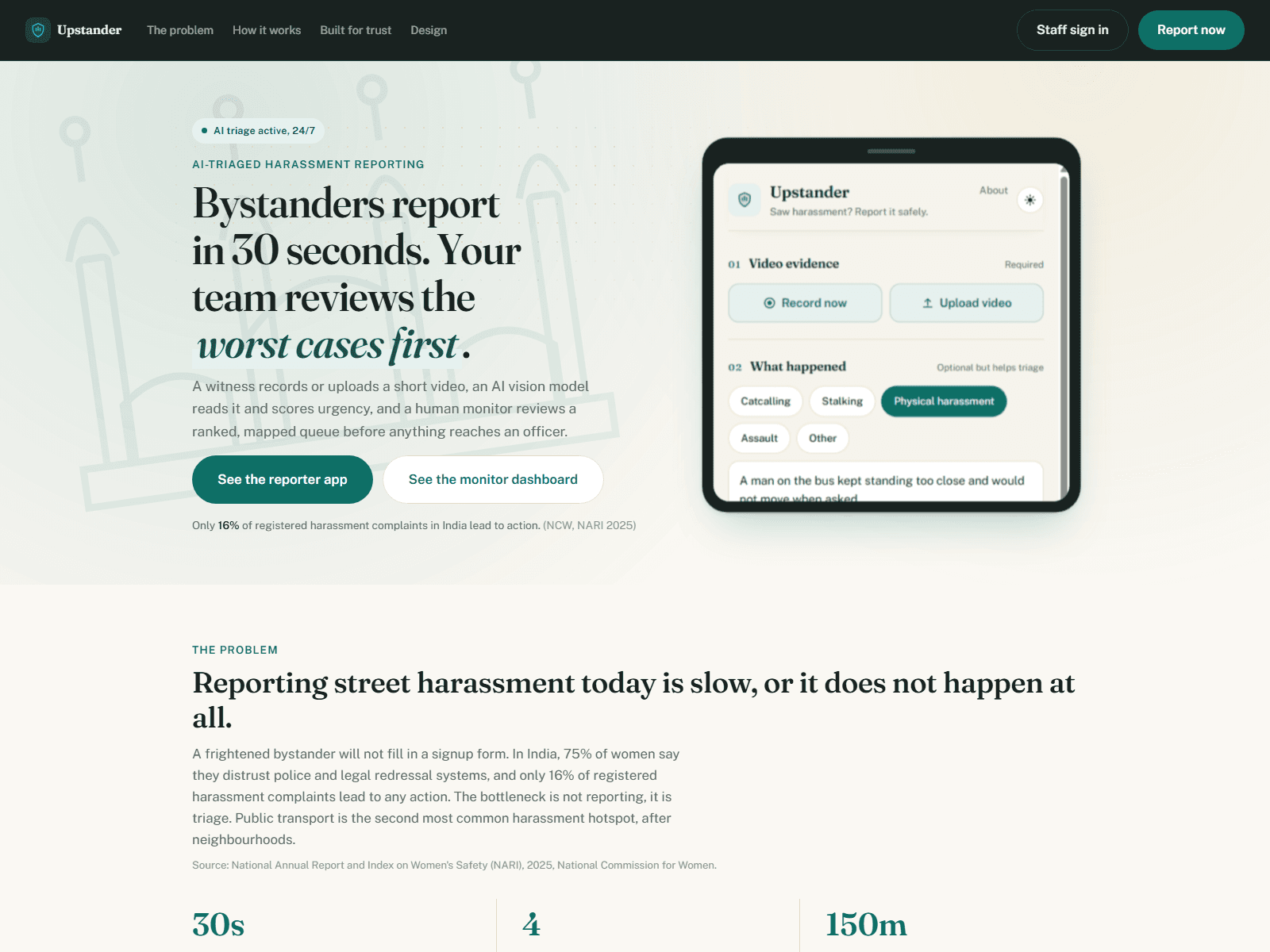 Upstander screenshot